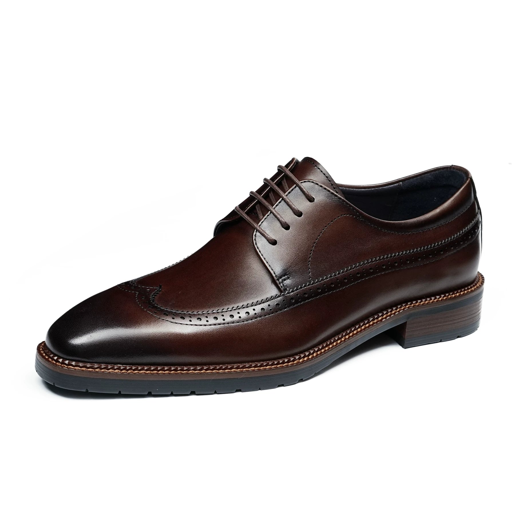 Men's Genuine Leather Derby Shoes, Business, Formal