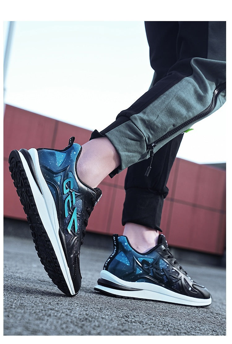 2025 new men's athletic casual shoes - 6cm hidden heel, outdoor sneakers, men's gradient color trendy small size shoes 12