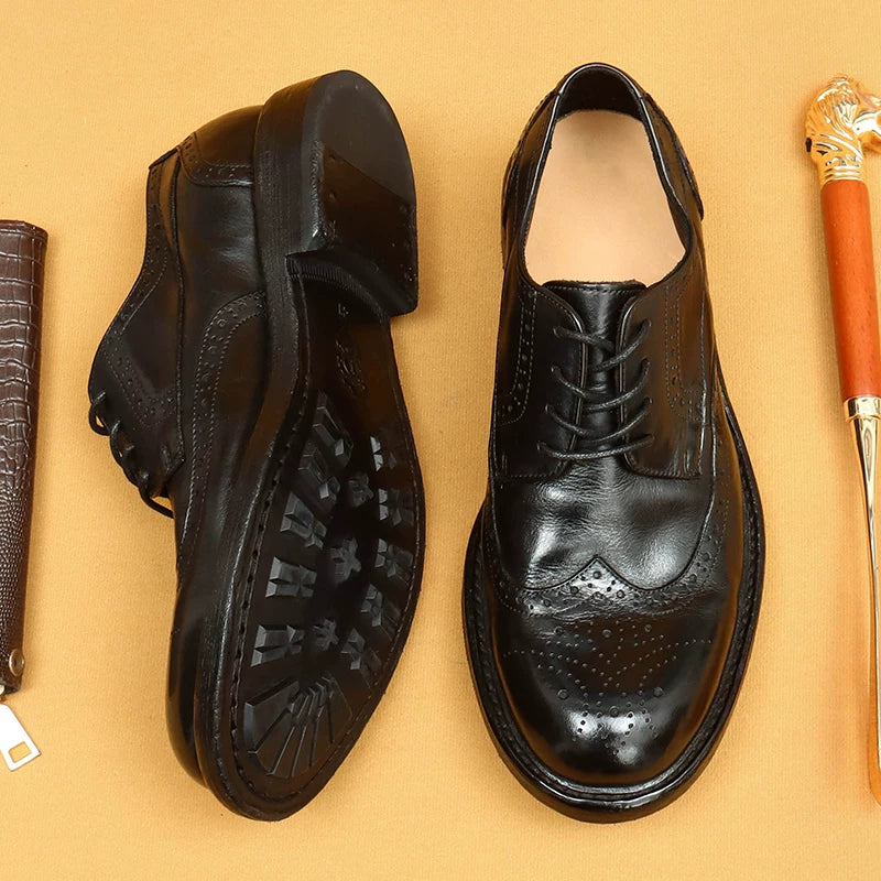 Men's Genuine Leather Leather Shoes, Business, Formal