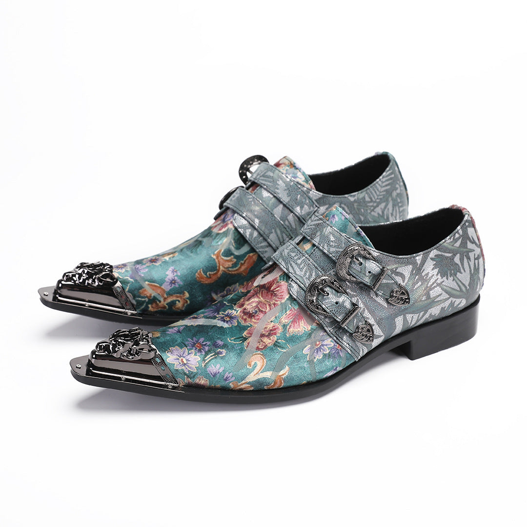 Men's Leather Loafers – Pointed Toe – Style 62