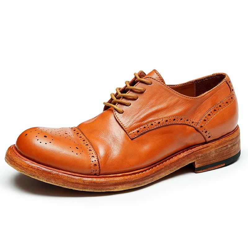 Men's Genuine Leather Leather Shoes, Handmade, Business