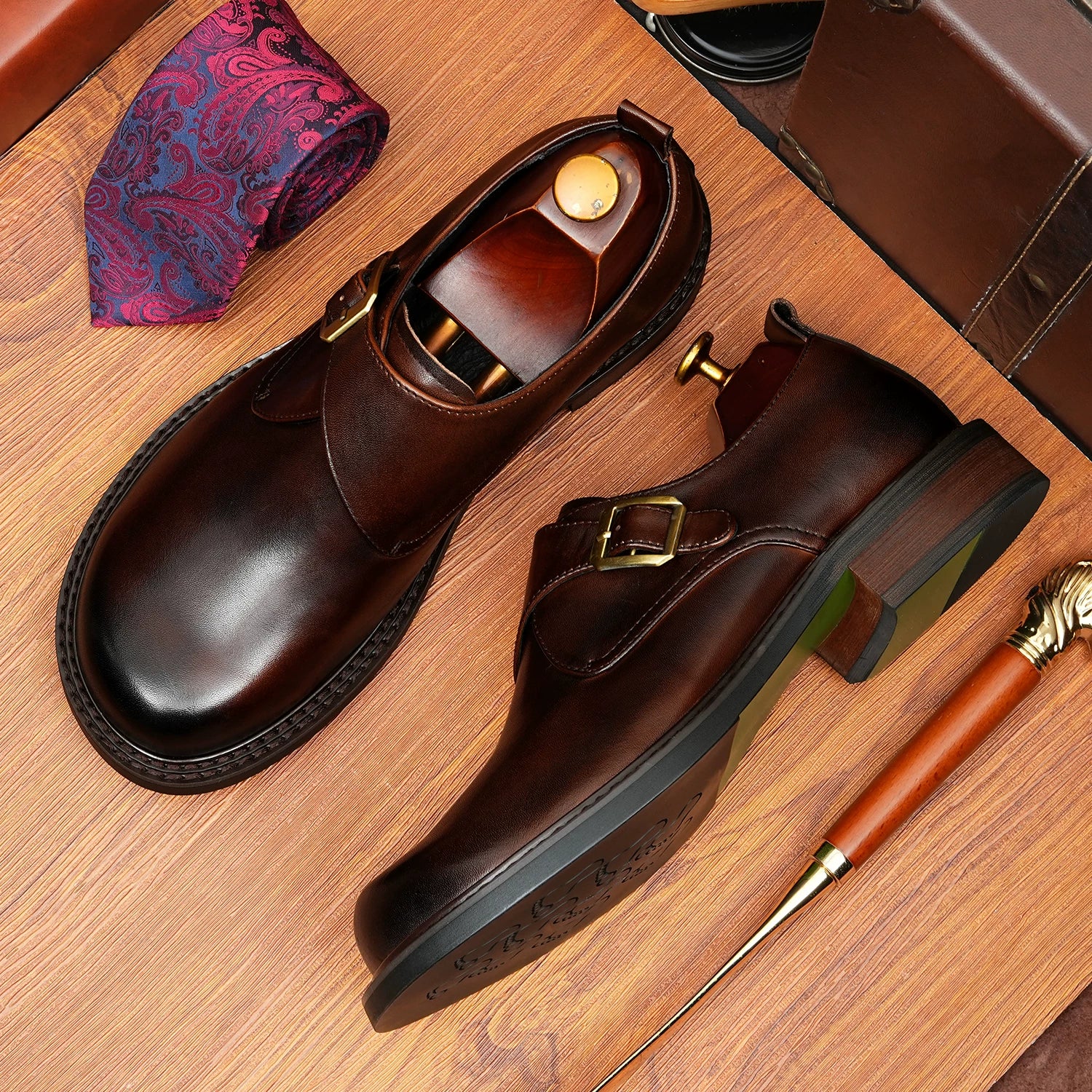 Men's Wedding Shoes, Round Toe, Business