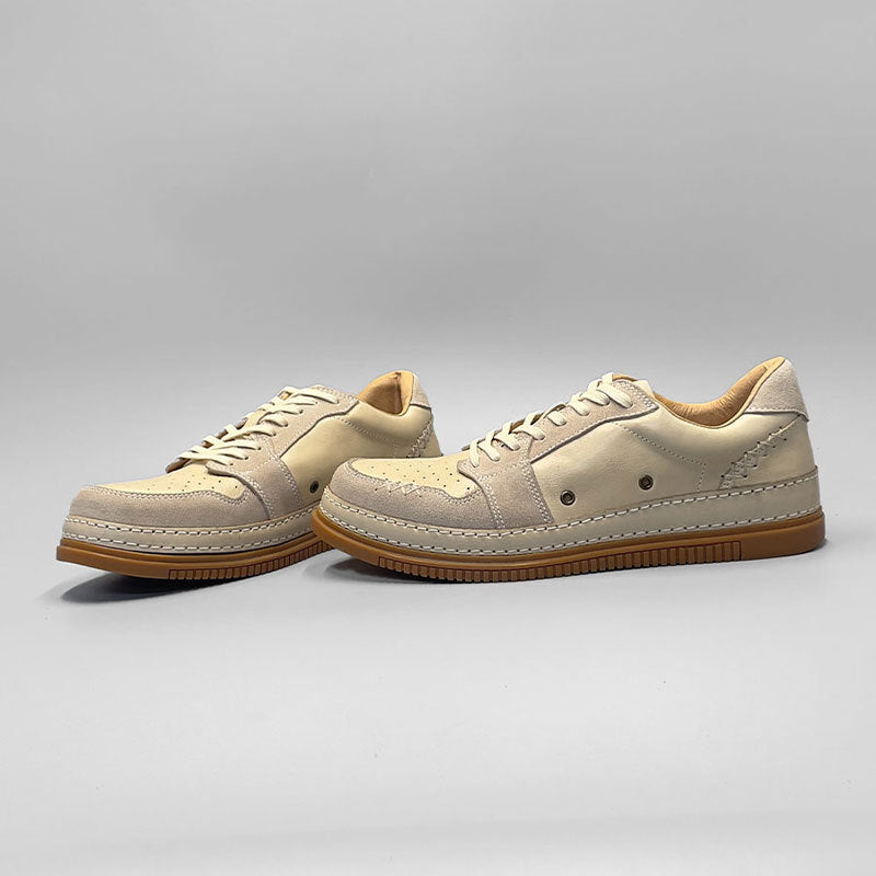 Aries guangzhou handmade shoes genuine leather first layer cowhide fashionfashiontrendyeasiest for matchmenniche style sneakers trendy shoes