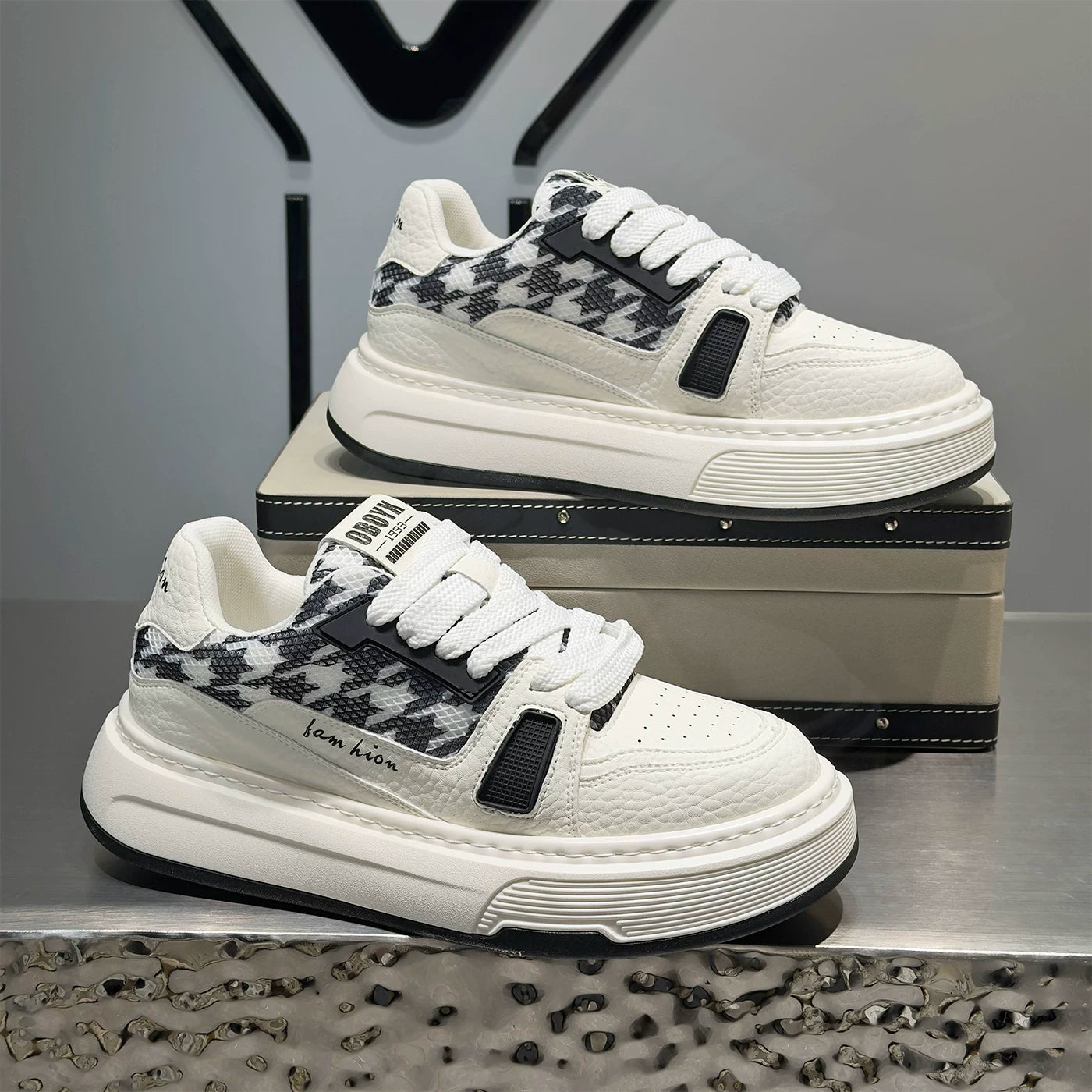 Men's Platform Low-Top Trendy Skate Shoes Spring