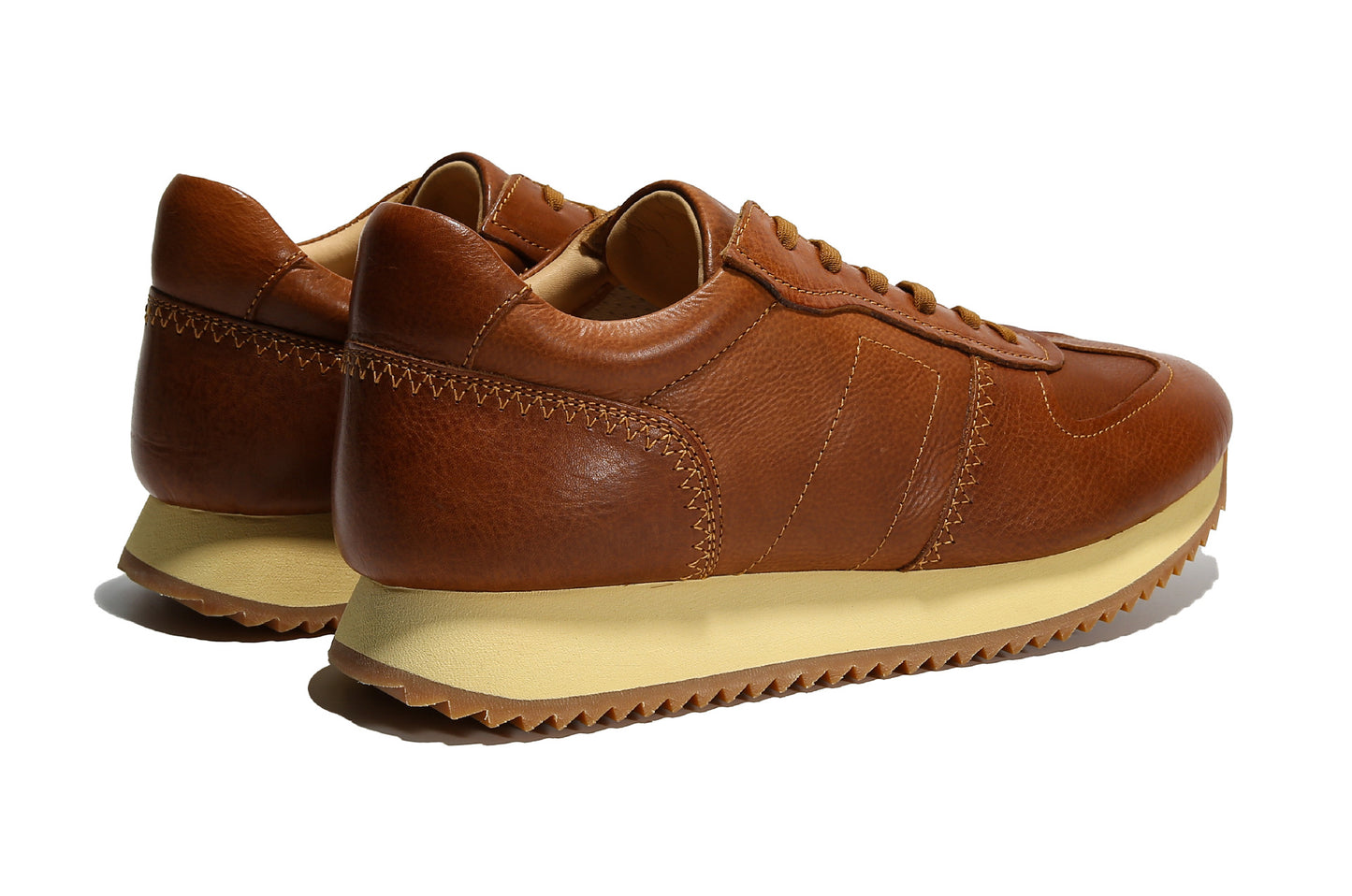 Grandmaster brown european station men's shoes autumretrocasual shoes thick sole british style classyeasiest for match genuine leather agar shoes
