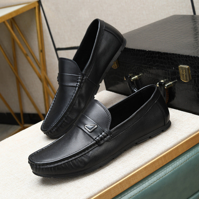 Soft and breathable single-layer cowhide loafers, new for spring/summer 2026. slip-on, comfortable m