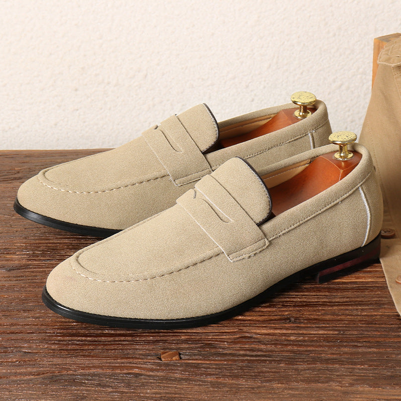 206-2 Solid color loafers British versatile loafers one-pedal casual beanie shoes cross-border 2