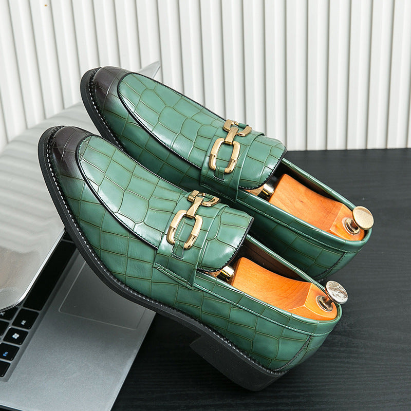 2026 spring cross-border plus size british style men's shoes korean style men's wedding shoes busine