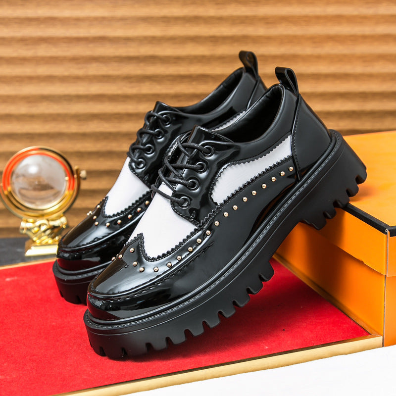 Men's Formal Thick-Soled Leather Shoes - Versatile Style 1