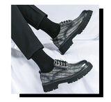 2026 spring/autumn cross-border plus size men's low-cut leather shoes, new men's thick-soled height-