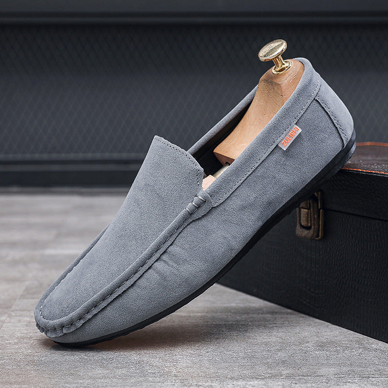 Bean shoes men's springnew arrival men's shoes casual breathable driving flats loafers one-leg loafe 7