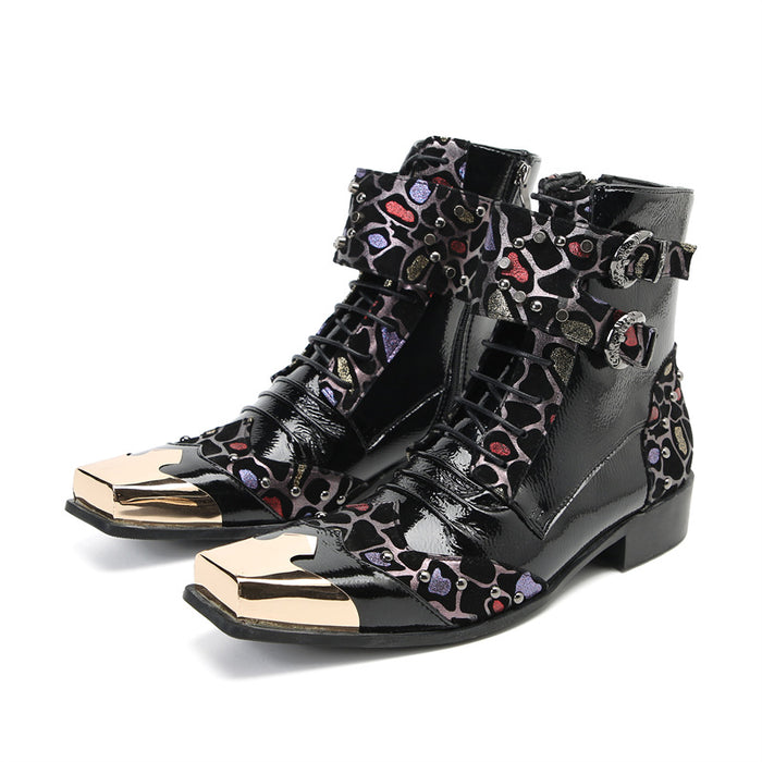 Men's zipper short boots spring and autumn cohide breathable Martin boots Chelsea cohide brand high-top casual leather shoes fashion