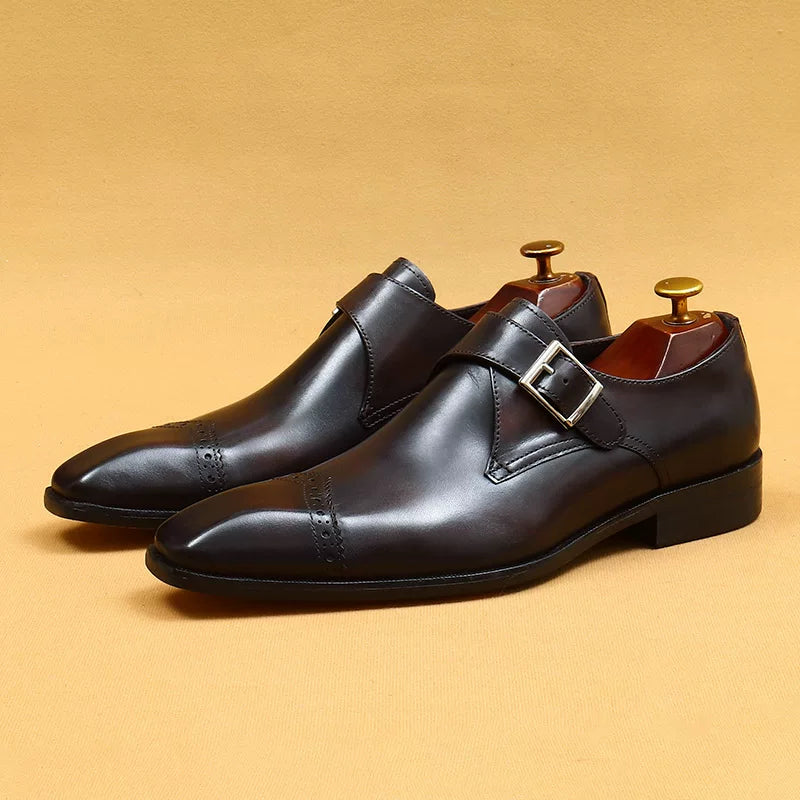 Men's Genuine Leather Leather Shoes, British Style, Business