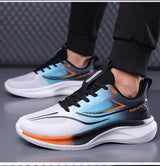 Plus size men's lightweight running sneakers, 2025 new mesh breathable casual travel shoes, soft sole shock absorption athletic shoes