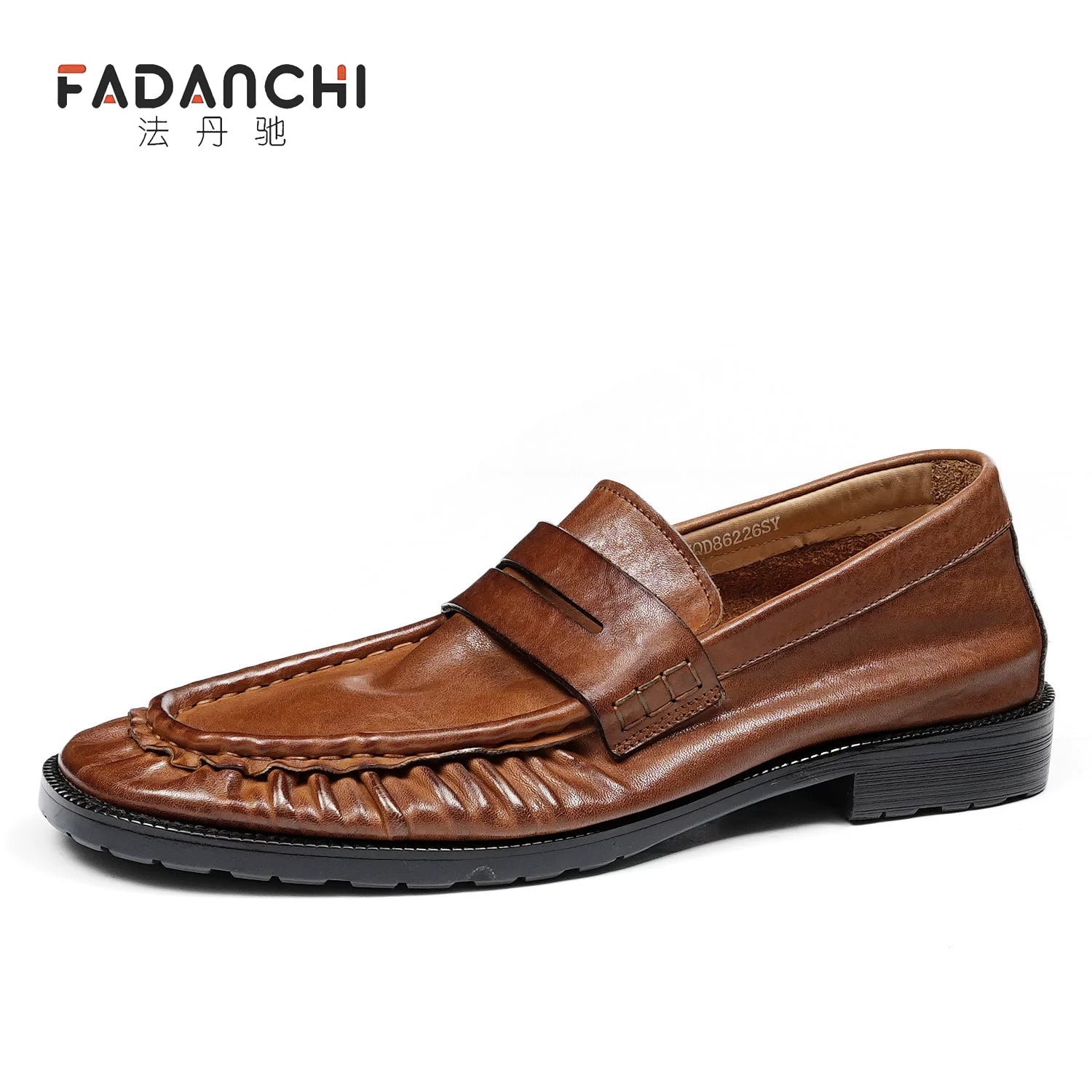 Men's Genuine Leather Loafers, Breathable, Slip-On