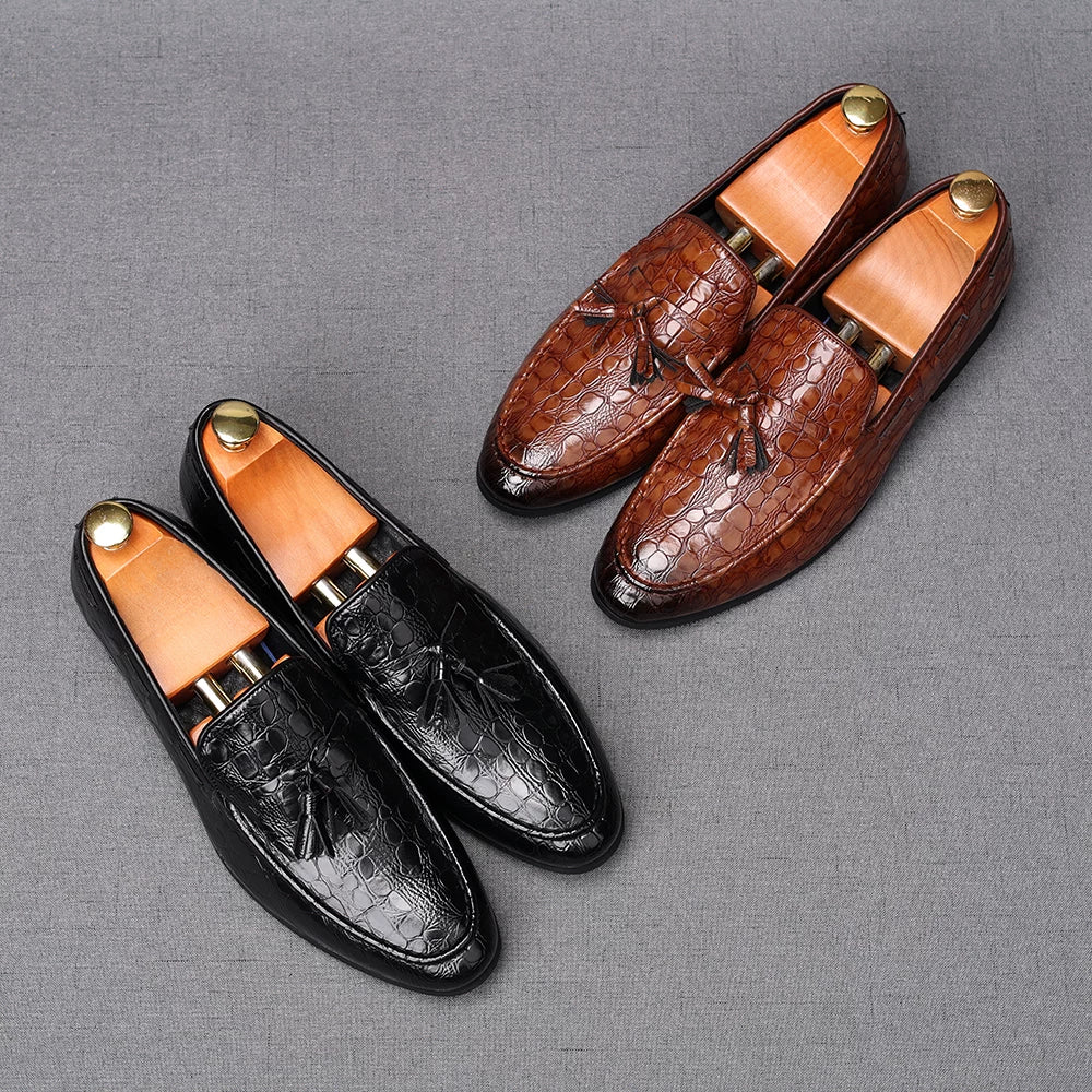 Men's Loafers, Height Increasing, Pointed Toe