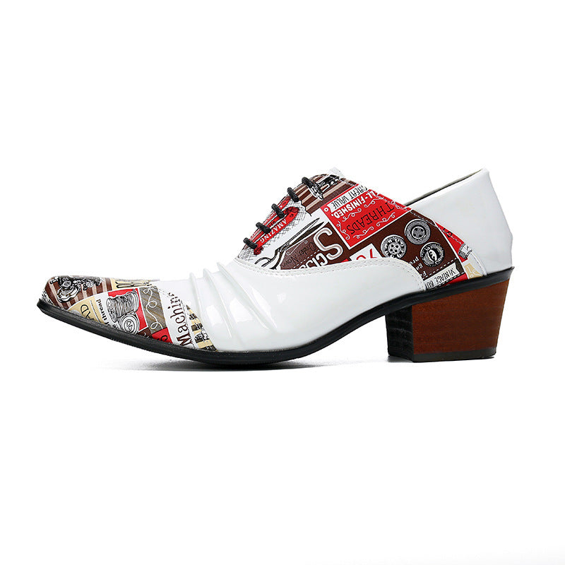 Height-increasing shoes for men 8cm men's inner height-increasing business formal leather shoes 6cm genuine leather pointed-toe groom's wedding shoes soft-soled men's shoes