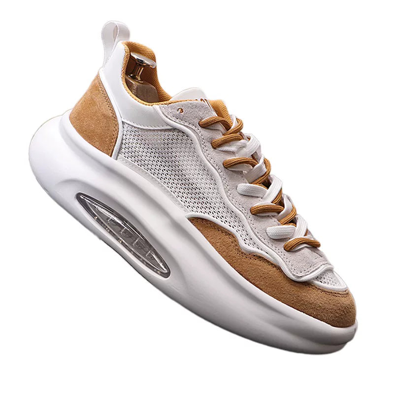 Men's Breathable Mesh Cut-Out Air-Cushion Lightweight Dad Sneakers Athletic Casual Summer