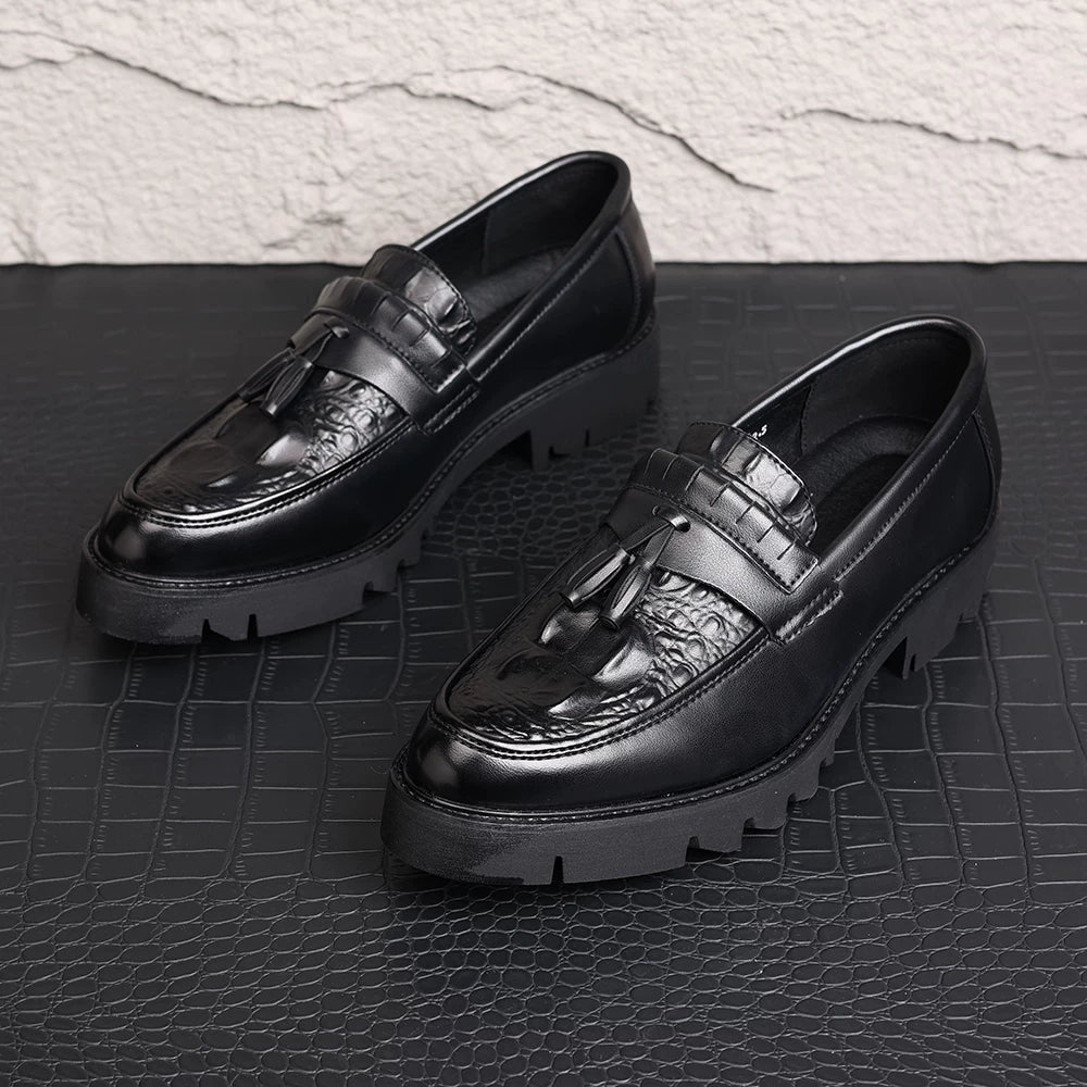 Men's Loafers, Height Increasing, Slip-On