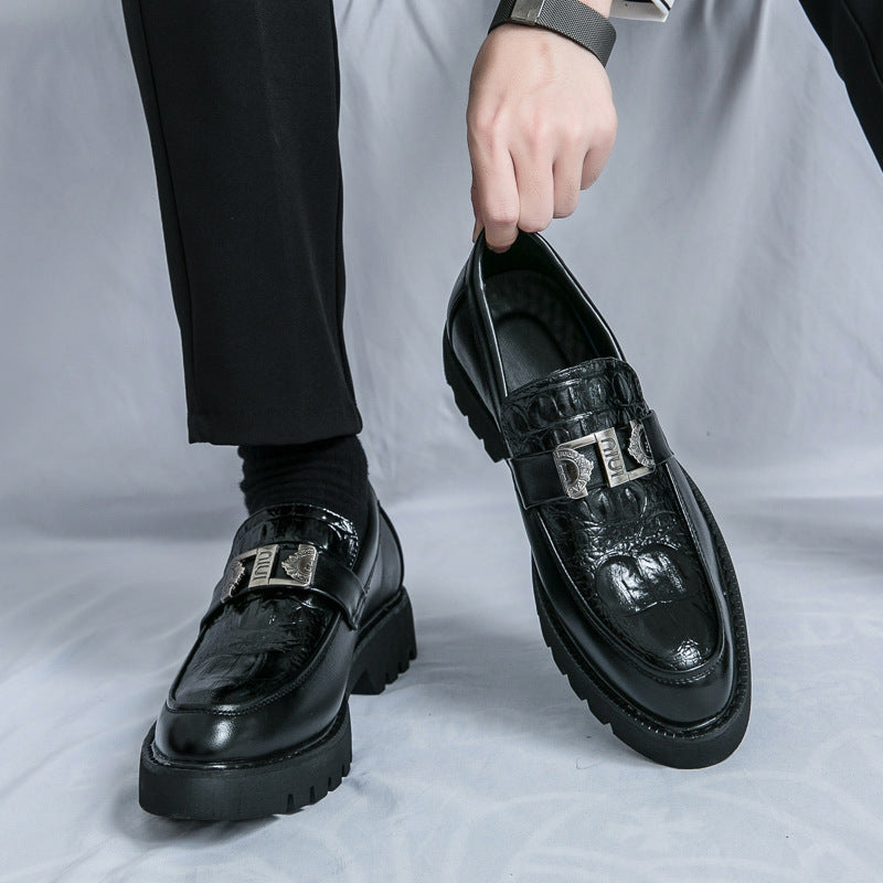 Export 2026 new arrival men's shoes business casual leather shoes men's wedding shoes youth dating