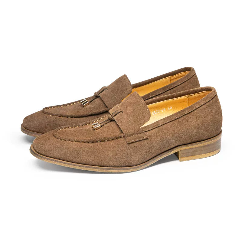 Men's Genuine Leather Loafers, Breathable, Slip-On