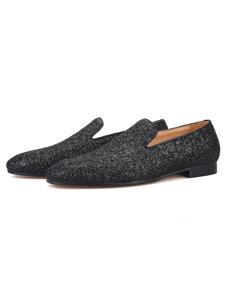 European and American style three-color grid leather men's slip-on smoking shoes, yuppie shoes, genuine leather lining, classic loafers for men