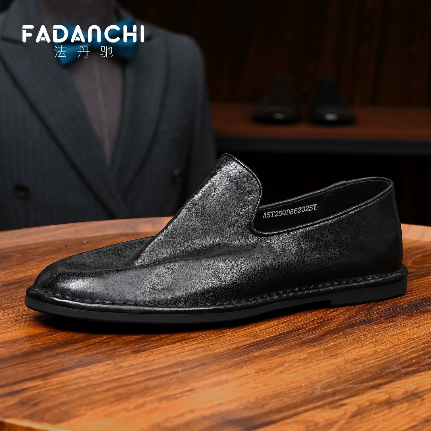 Men's Genuine Leather Loafers, Breathable, Slip-On