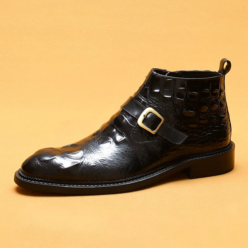 Men's Genuine Leather Martin Boots, British Style, Vintage