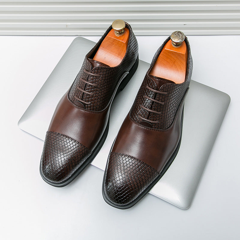 Cross-border men's shoes, plus size, british style formal leather shoes, men's business casual shoes