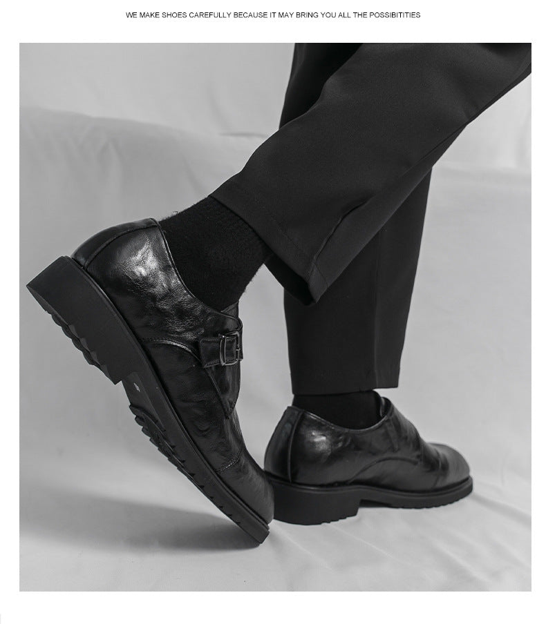 Men's casual leather shoes 2026 new large size export new men's british style loafers trendy men's 10