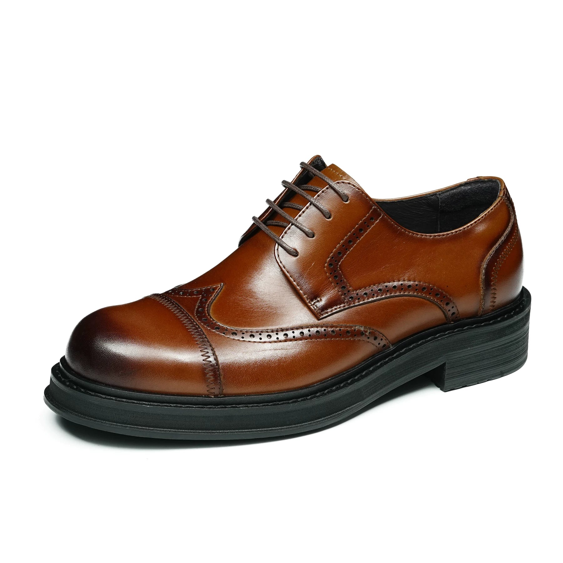 Men's Derby Shoes, Height Increasing, Business