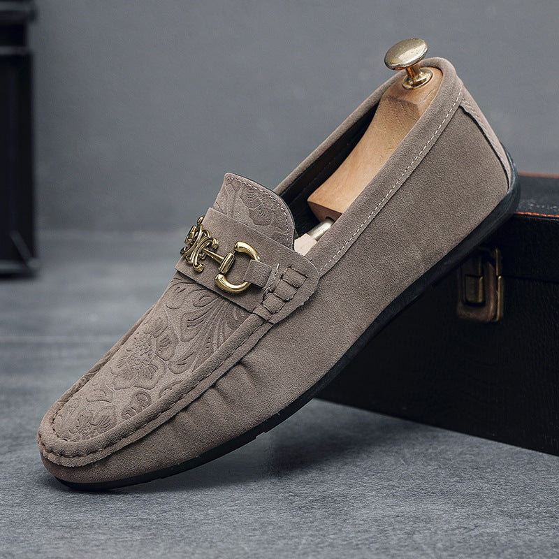 2024 autumn new men's loafers - european style fashion, trendy men's shoes, slip-on suede loafers 7