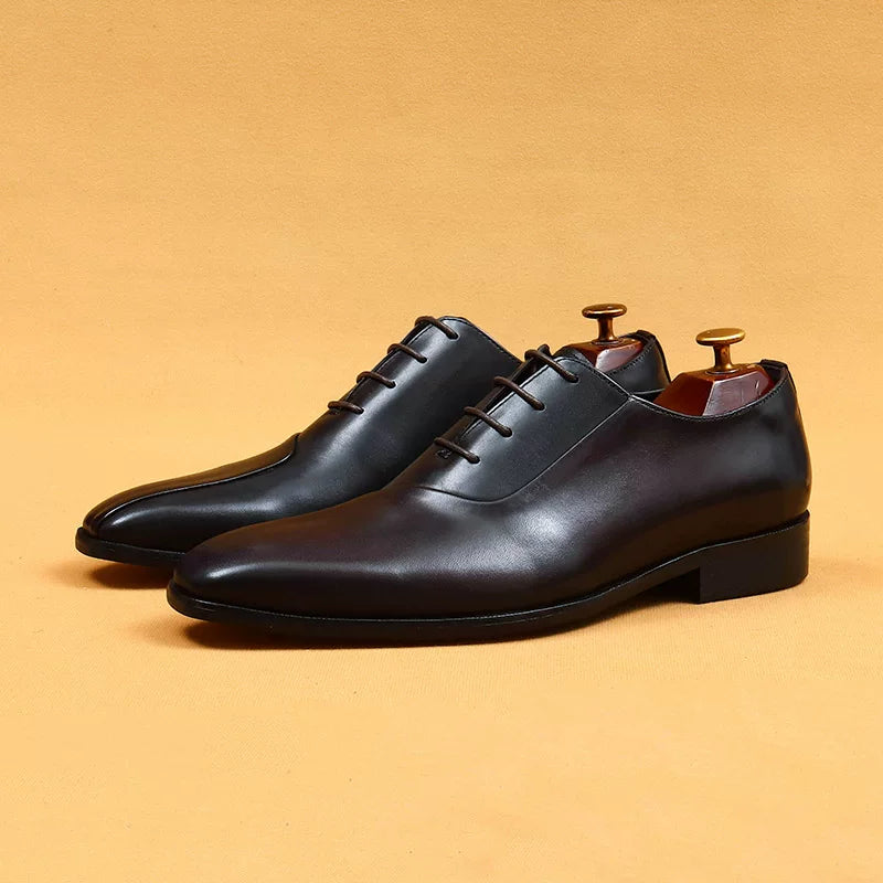Men's Genuine Leather Oxford Shoes, British Style, Business