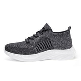 2026 spring new flyknit mesh breathable men's shoes wholesale soft sole comfortable lightweight casual shoes women's shoes
