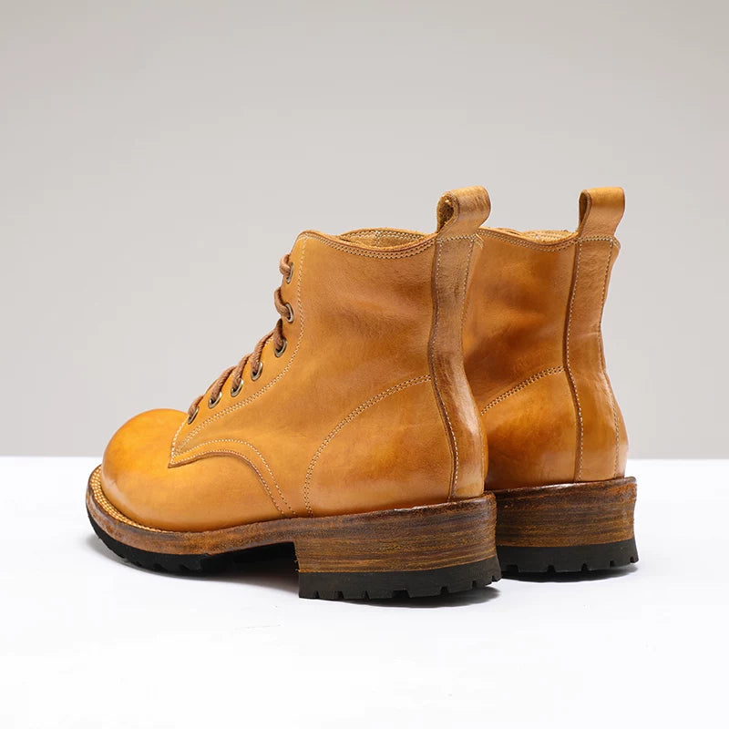 Men's Martin Boots, Thick Sole, Handmade