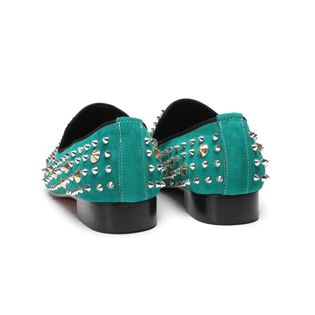 2024 new breathable beanie shoes men's summer casual street canvas lazy driving one pedal low-top shoes rhinestones
