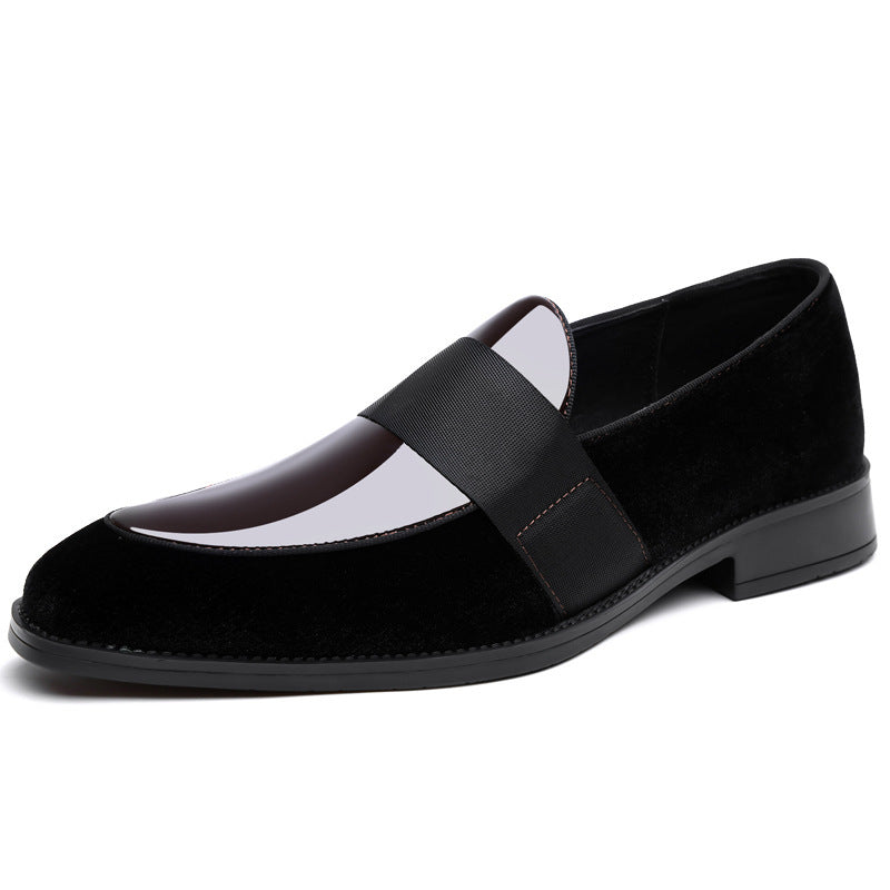 Trendy european cross-border amazon style men's leather dress shoes - pointed toe, black, low-cut, s 6