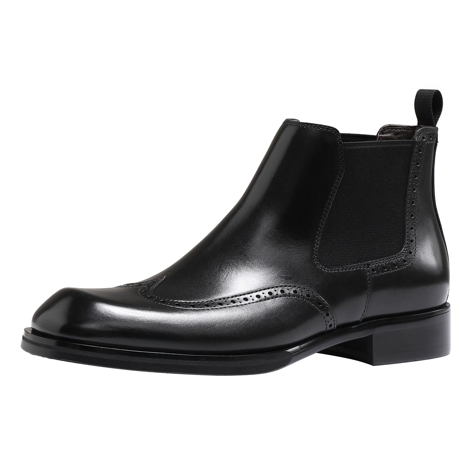 Men's Genuine Leather Martin Boots, Handmade, Square Toe