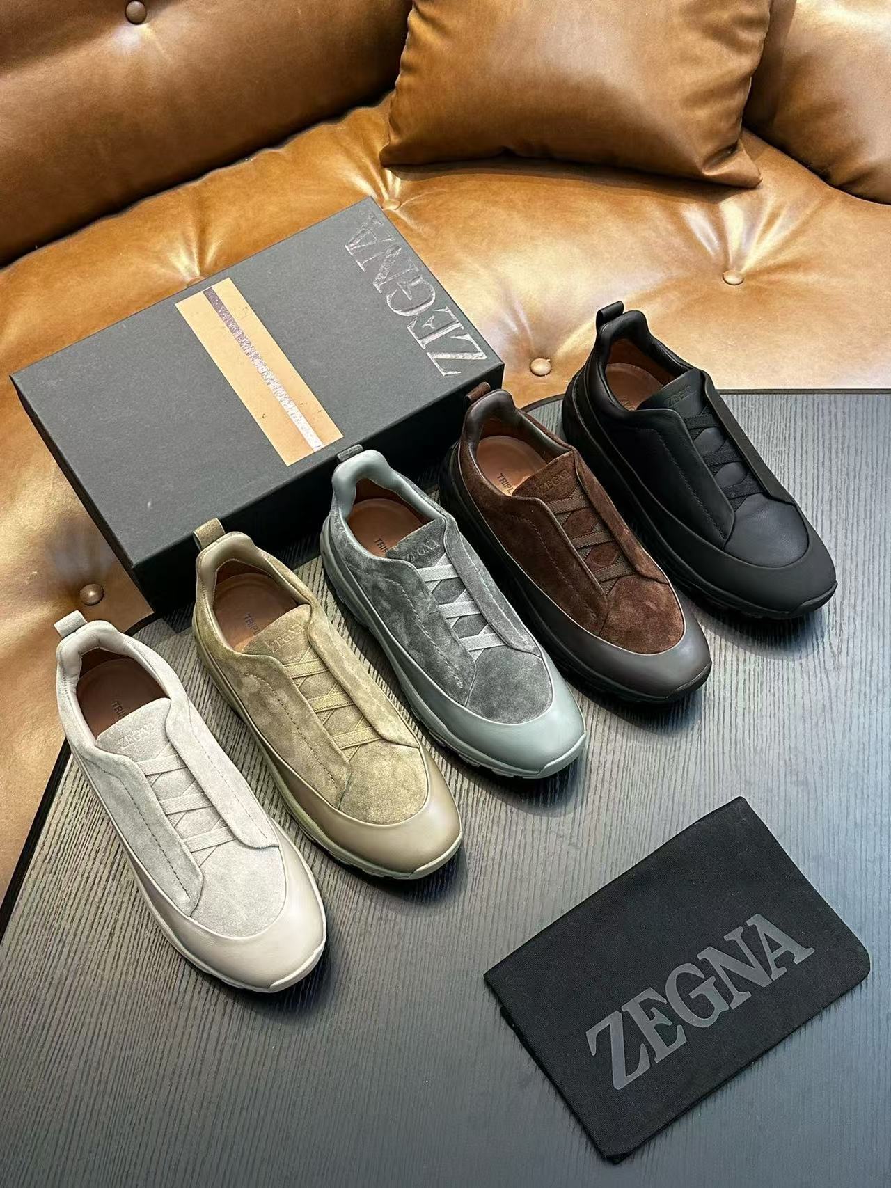 Cross-border zz men's suede casual shoes outdoor sports shoes cross elastic band thick sole light sole low ankle shoes men
