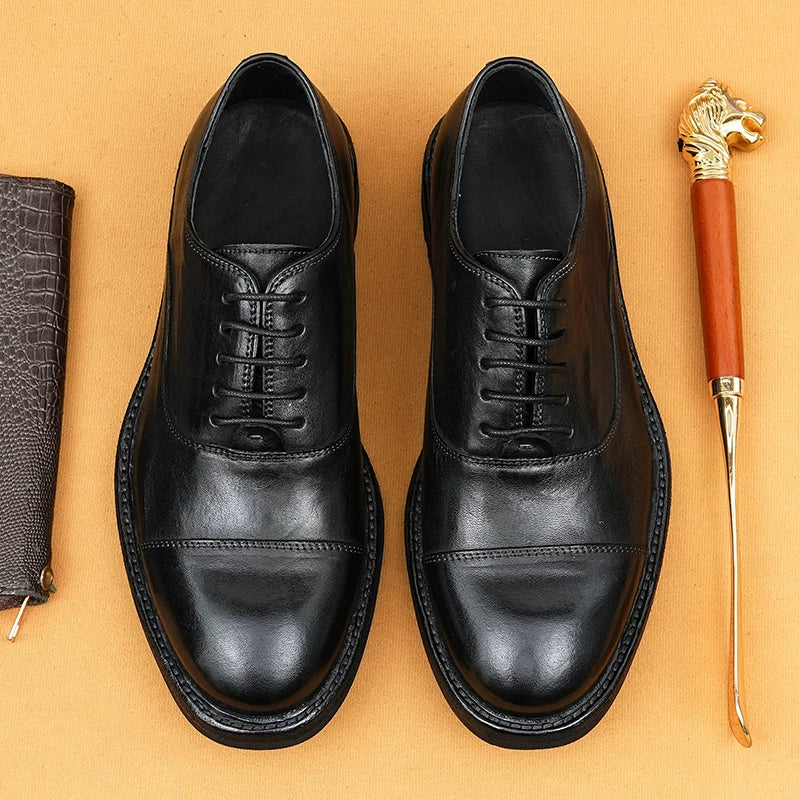 Men's Genuine Leather Leather Shoes, Handmade, Business