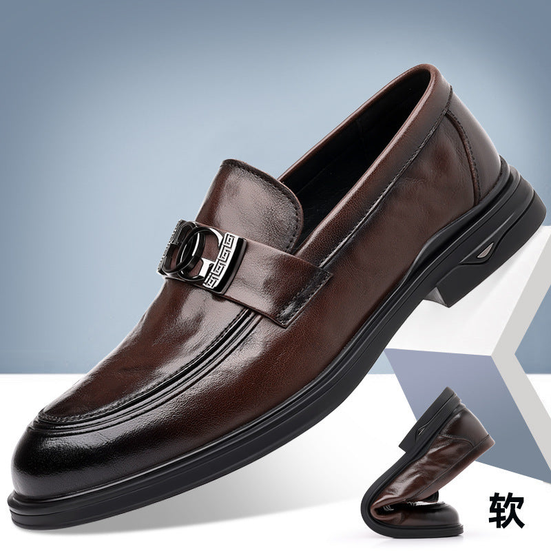 2026 autumn breathable casual leather shoes men's formal business loafers new trendy moccasins 6