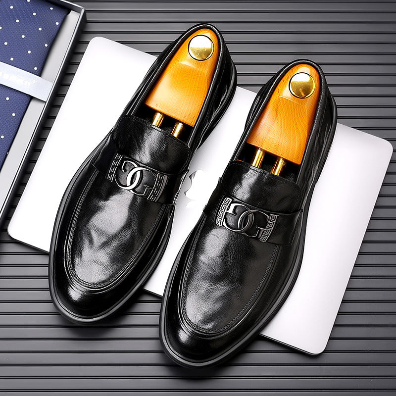 2026 autumn breathable casual leather shoes men's formal business loafers new trendy moccasins 4