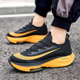 Export shoes men's trendy 2026 summernew arrival flying woven men shoes couple running sports mens shoes