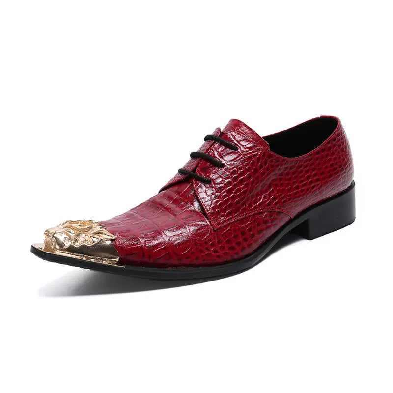 Men's Leather Formal Shoes – Pointed Toe, Business – Style 46