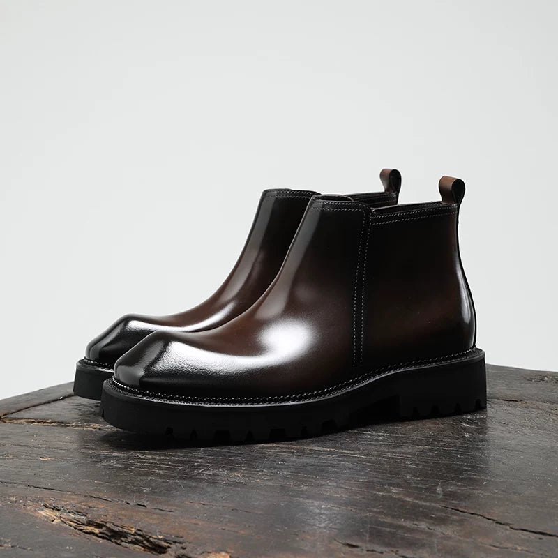 Men's Chelsea Boots, Height Increasing, Thick Sole