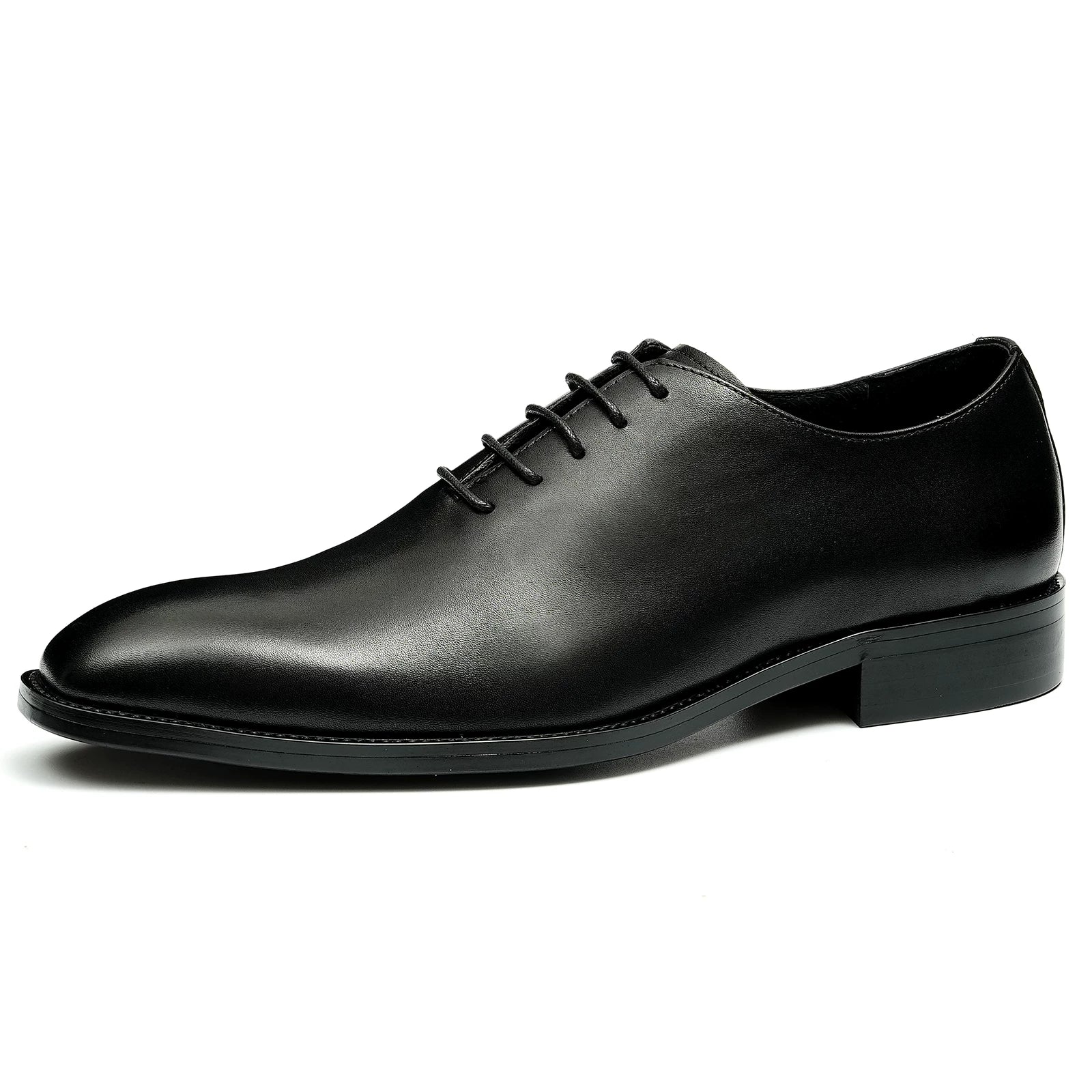 Men's Genuine Leather Oxford Shoes, Square Toe, British Style