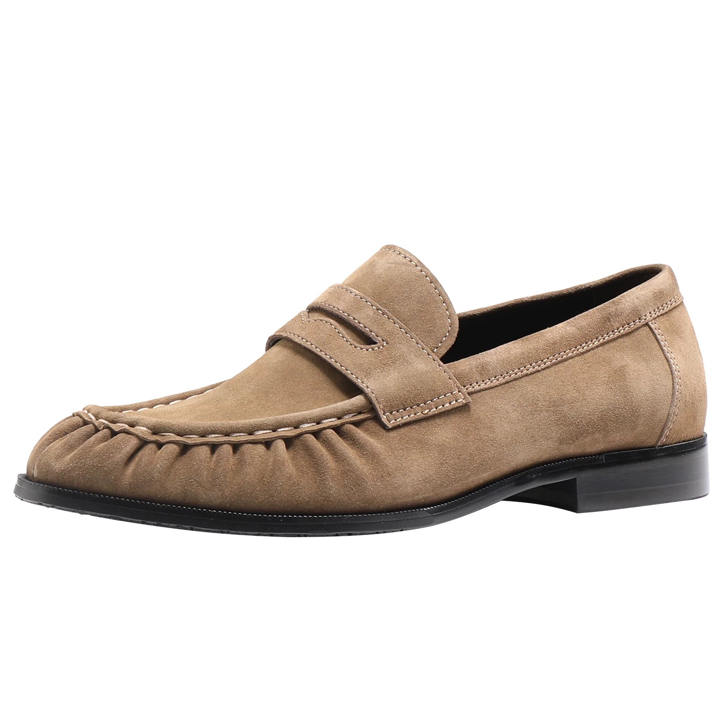 Men's Genuine Leather Loafers, Breathable, Slip-On