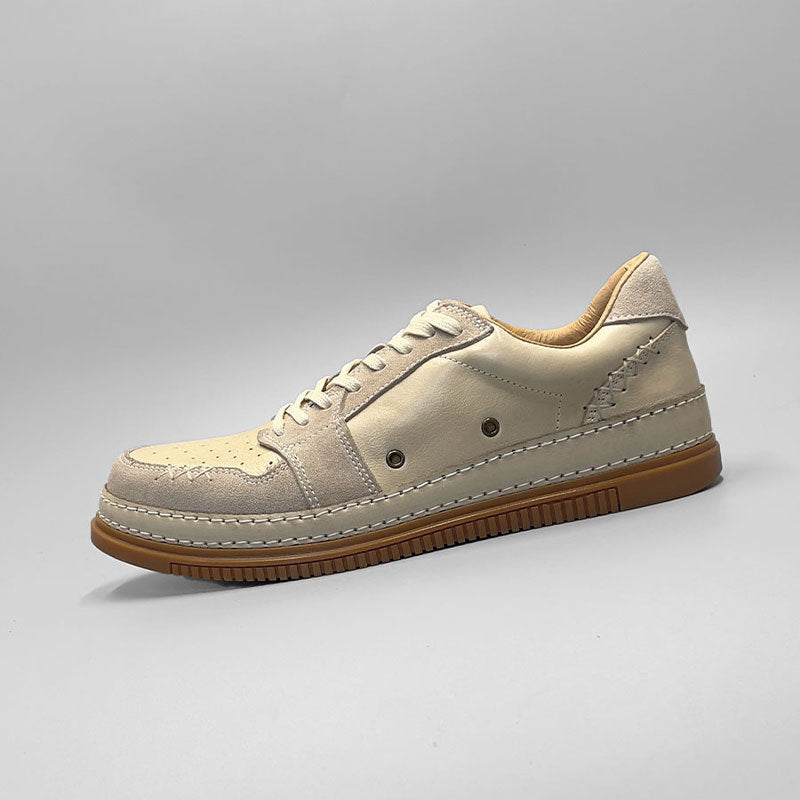 Aries guangzhou handmade shoes genuine leather first layer cowhide fashionfashiontrendyeasiest for matchmenniche style sneakers trendy shoes