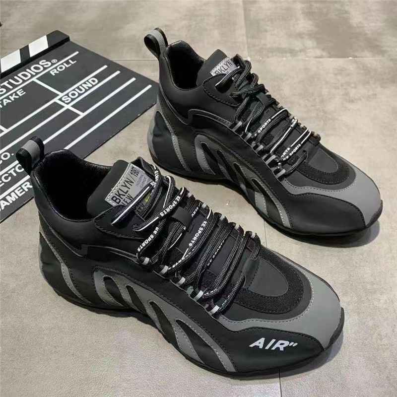 Men's shoes 2026 cross-border high-top sneakers, men's fashion casual shoes, versatile breathable comfortable men's dad shoes