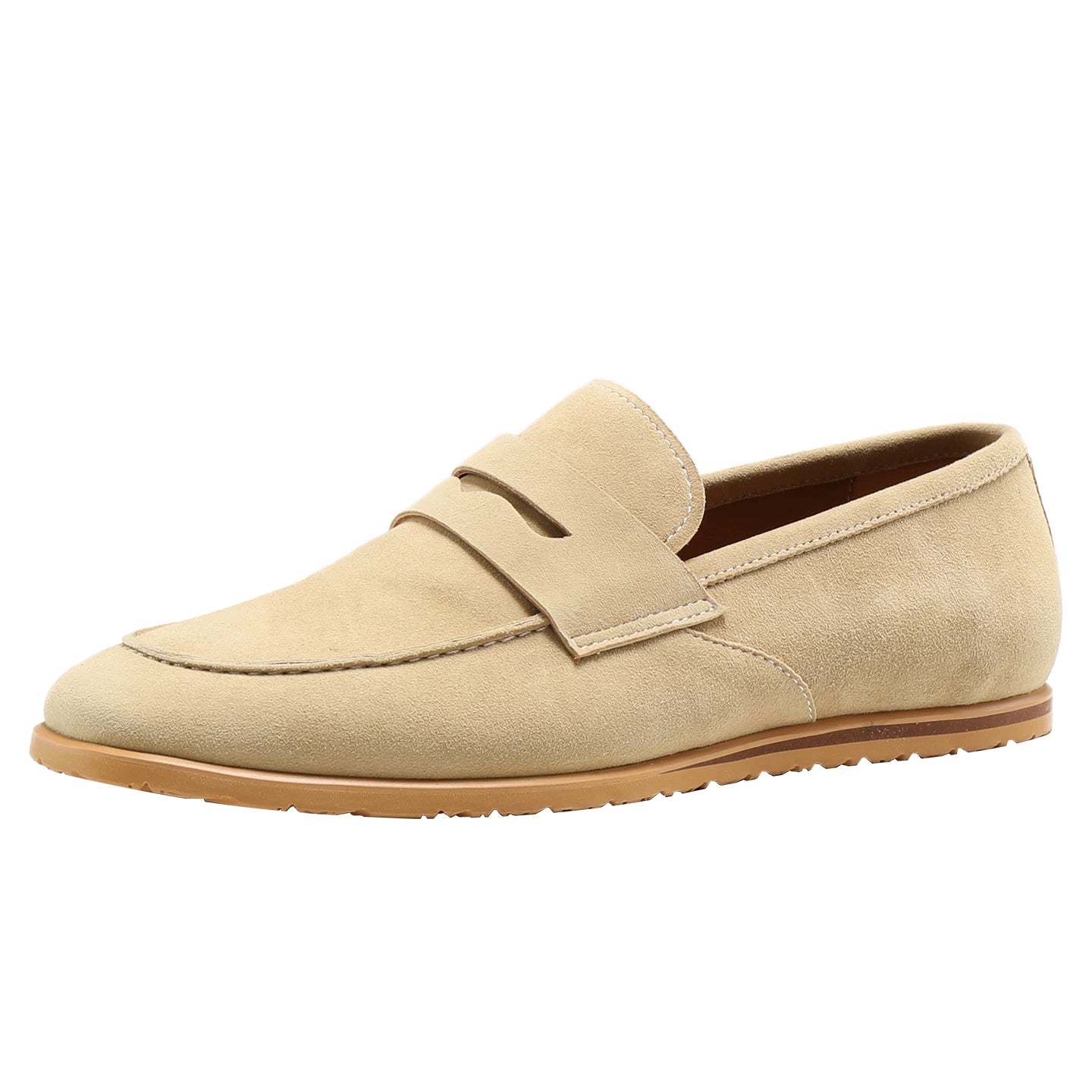 Men's Genuine Leather Loafers, Breathable, Slip-On